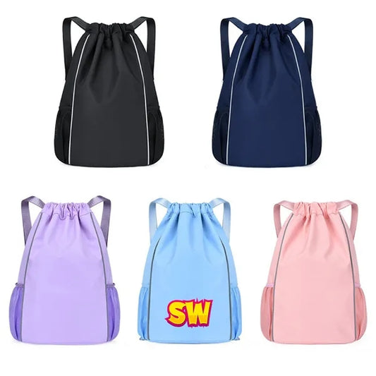 Reflective Drawstring Backpack