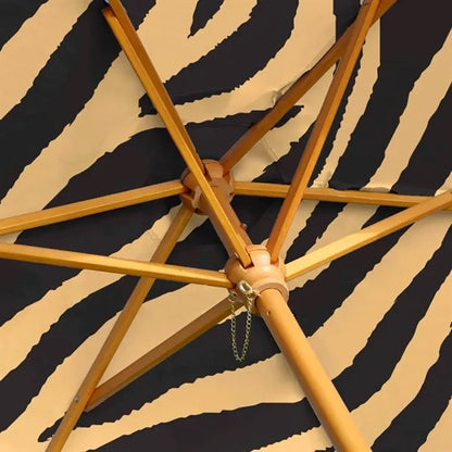 7' Wood Market Umbrella Kit Double-Sided (Dye Sublimation)