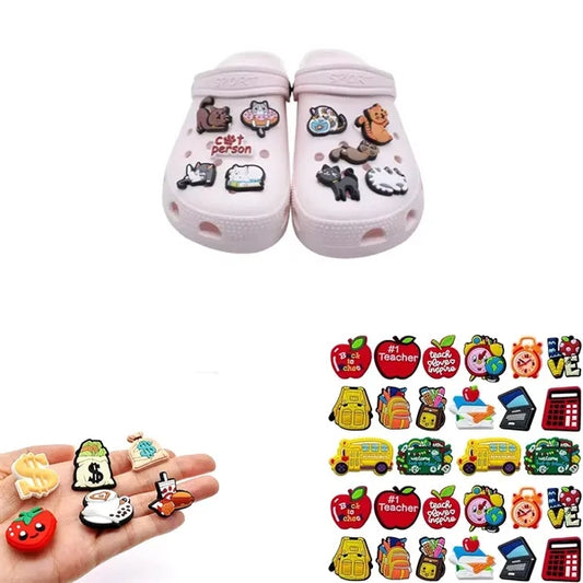 PVC Footwear Charm - Cute Decorative Accessories for Casual