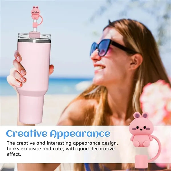 Silicone Straw Topper Custom Shape