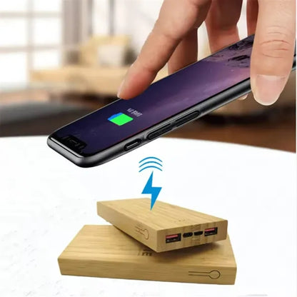 Bamboo Wireless Power Bank 10000mAh
