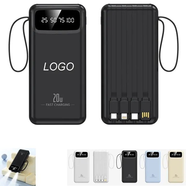 Portable Charger 20000mAh Power Bank With Led Display