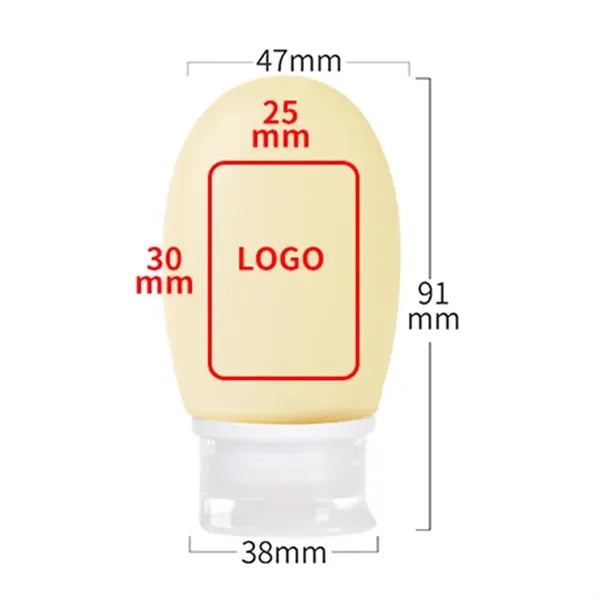 2OZ. Travel Silicone Lotion Bottle