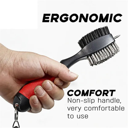 Ergonomic Handle Golf Club Brush Groove Cleaner