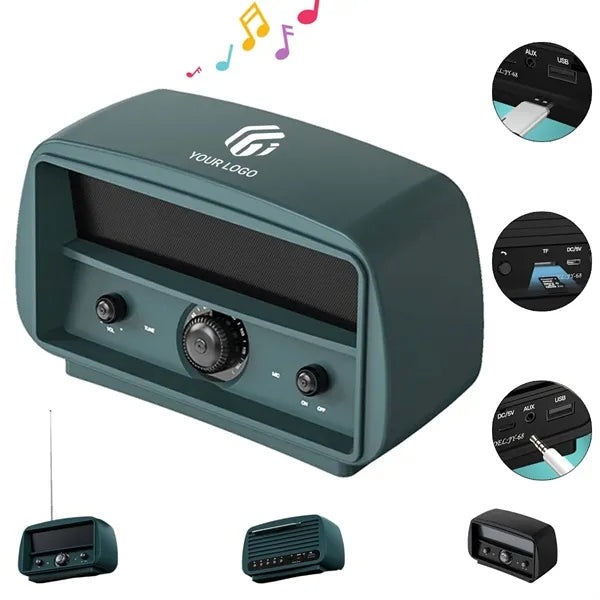 Vintage home decor gifts radio retro bluetooth speaker
