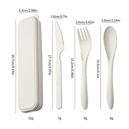 Wheat Straw Portable Tableware Set