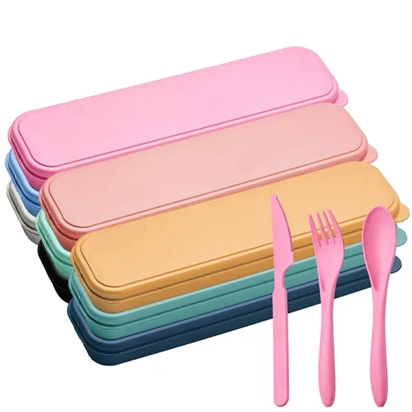 Wheat Straw Portable Tableware Set
