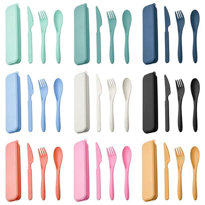 Wheat Straw Portable Tableware Set