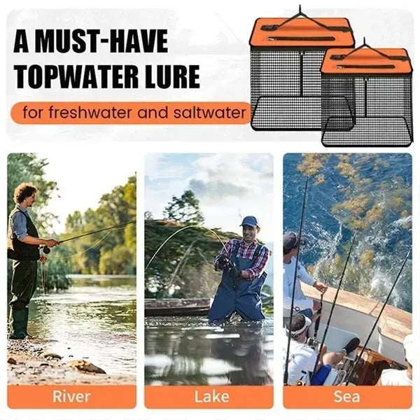 Collapsible Floating Fishing Net Basket