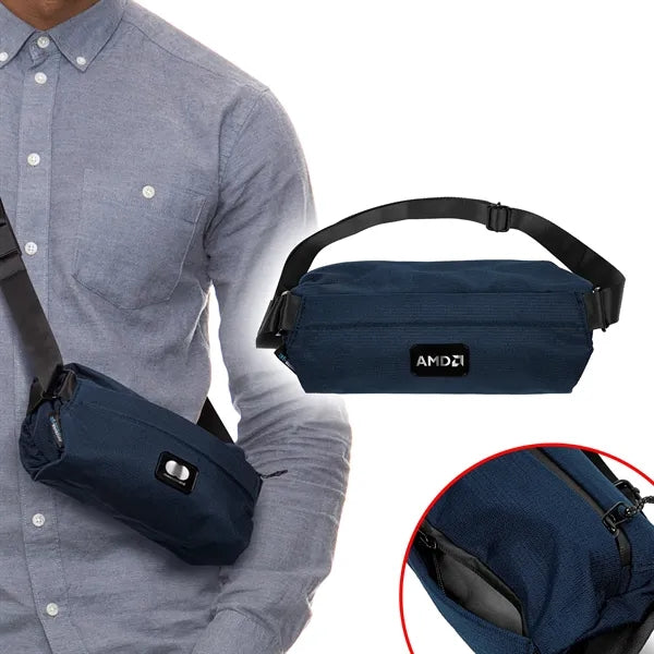 Waste2Gear Recycled Ocean Plastic Fabric Sling Bag