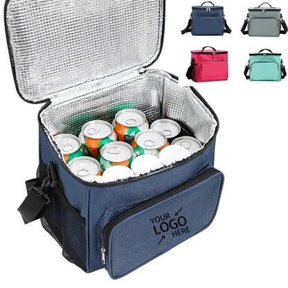 Portable Oxford Insulated Tote Bag with Handle & Strap