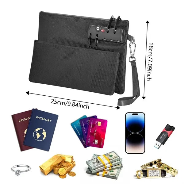 Double-Layer Locking Travel Organizer