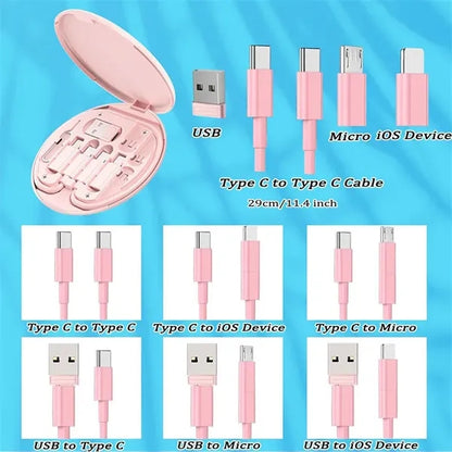 5 in 1 Multi USB Charging Adapter Cable Kits