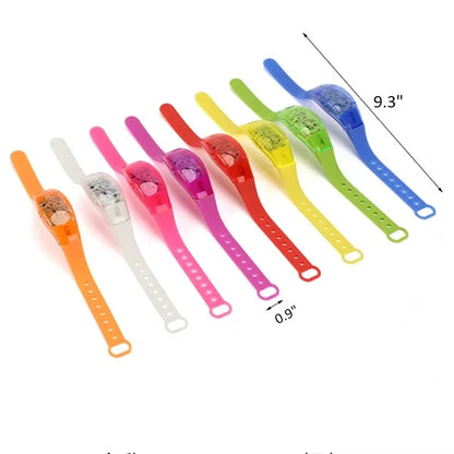 LED Silicone Voice-Activated Glowing Bracelet
