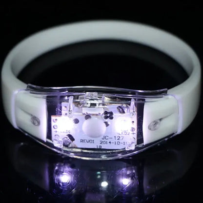 LED Silicone Voice-Activated Glowing Bracelet