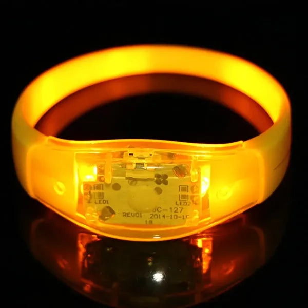 LED Silicone Voice-Activated Glowing Bracelet