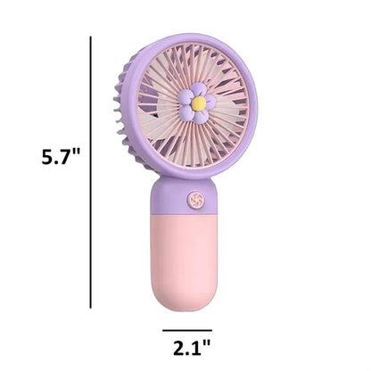 USB Mini Handheld Fan Rechargeable with Phone Stand
