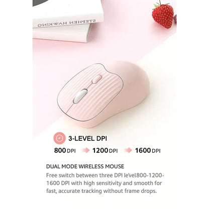 Silent Bluetooth Wireless Mouse Dual Mode Rechargeable