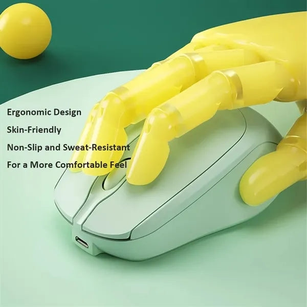 Silent Dual Mode Wireless Mouse 2.4G Rechargeable USB