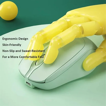Silent Dual Mode Wireless Mouse 2.4G Rechargeable USB