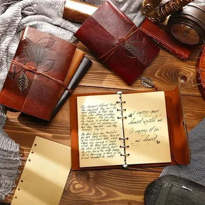 Refillable Leather Journal Notebook