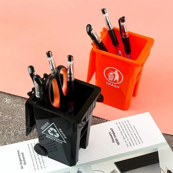Small Trash Can Pen Holder