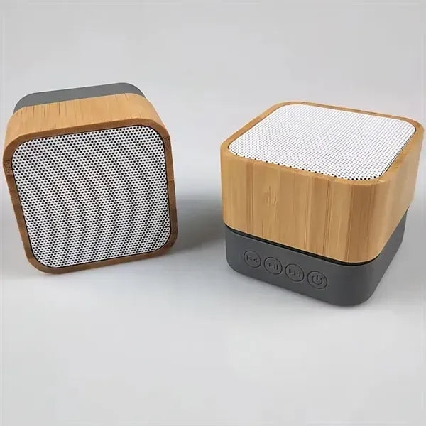 RGB Light Bamboo Wireless Speaker with TF Slot
