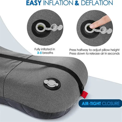 Camping Pillow with Removable Cover
