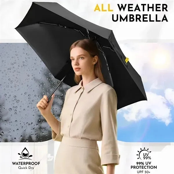 Compact Pocket Mini Umbrella for Purse With Case