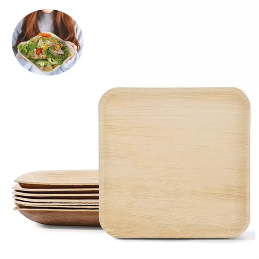 10 Inch Square Palm Leaf Plates