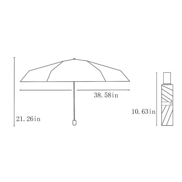 Automatic Open Close Compact Travel Umbrella