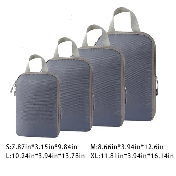Travel accessories luggage organizer 4 set packing cubes