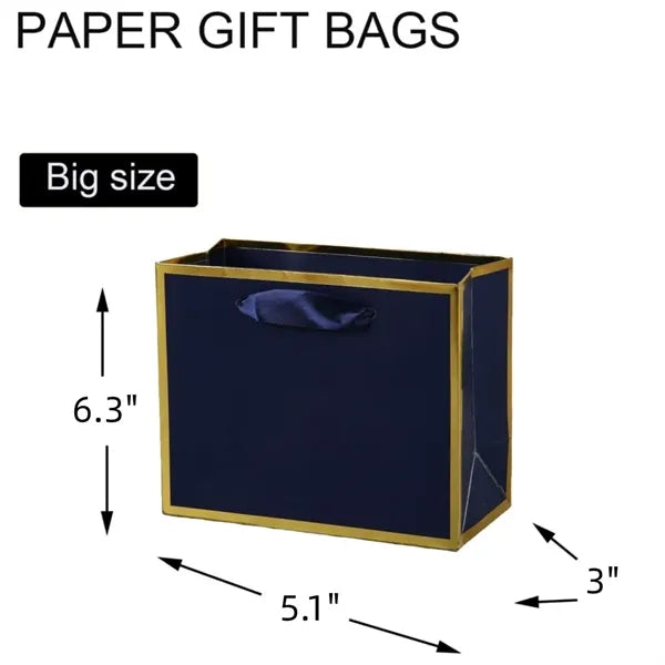 Party Favor Gold Frame Gift Bags with Handles