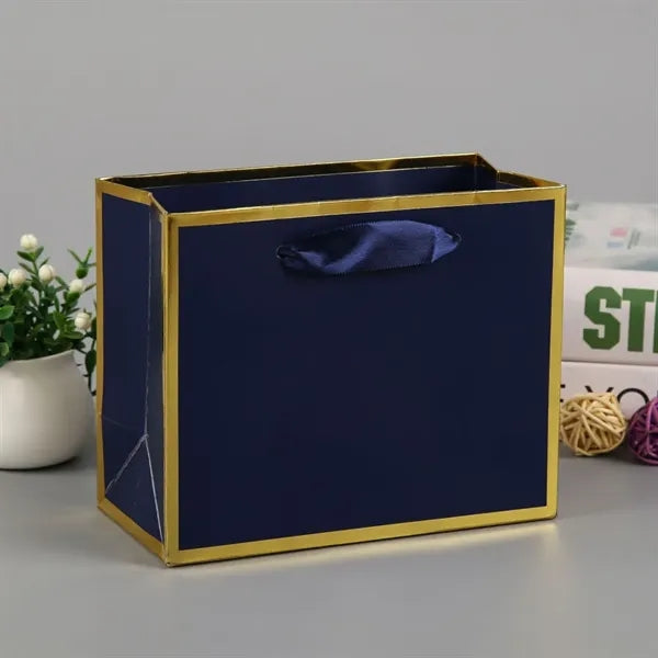 Party Favor Gold Frame Gift Bags with Handles