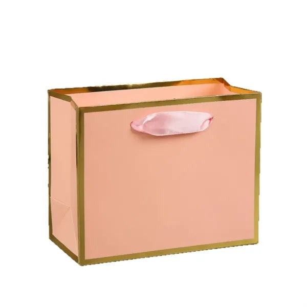 Party Favor Gold Frame Gift Bags with Handles
