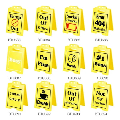 Office Desk Sign Funny Spreadsheet Decor
