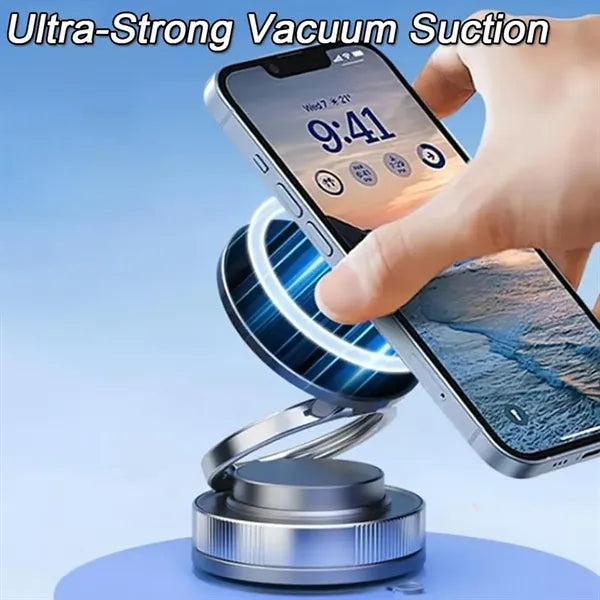 360 Magnetic Vacuum Car Phone Holder with Suction Cup