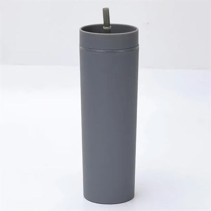 16oz Skinny Acrylic Tumbler Cups with Lid and Straw