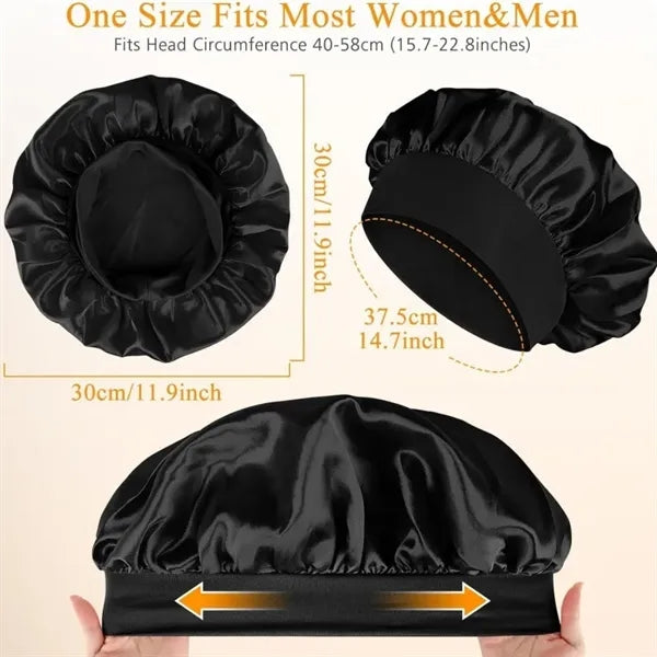 Sleep Bonnet with Wide Band for Women
