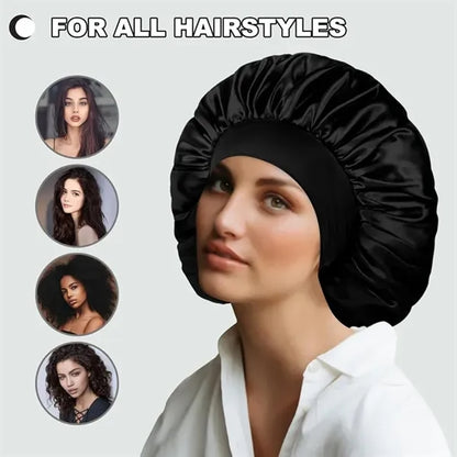 Sleep Bonnet with Wide Band for Women