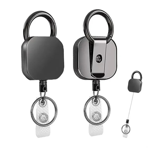 Metal Retractable Badge Reel Keychain