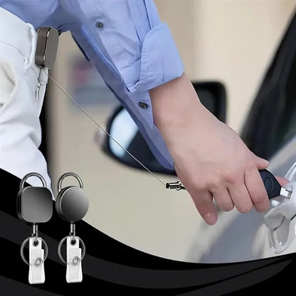 Metal Retractable Badge Reel Keychain