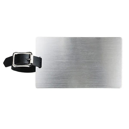 Mustang Brushed Aluminum Slip-In Pocket Luggage Tag