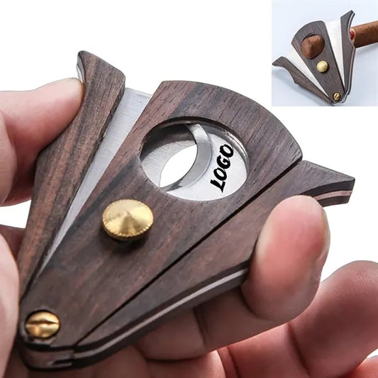 Portable Stainless Steel Double Blade Cigar Cutter Tool