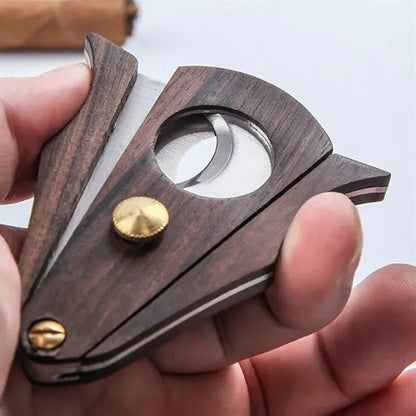 Portable Stainless Steel Double Blade Cigar Cutter Tool