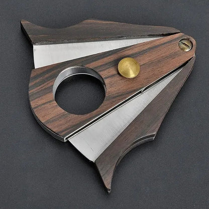 Portable Stainless Steel Double Blade Cigar Cutter Tool