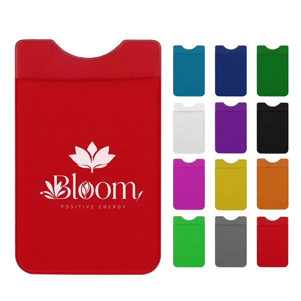 Adhesive Cell Phone Wallet Card Holder Various Colors