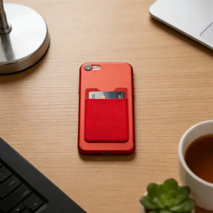 Adhesive Cell Phone Wallet Card Holder Various Colors