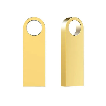 High-Speed USB 32GB Metal Flash Drive with Keychain