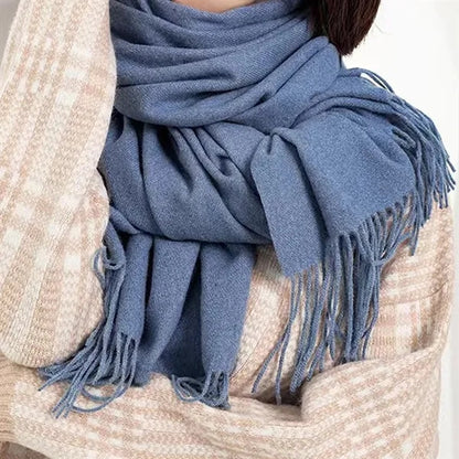 Soft Cashmere Feel Pashmina Wrap Scarf for Autumn Winter